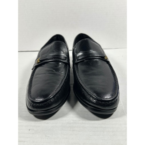 Florsheim Comfortech Mens Black Leather Moc Toe Loafers 363008 Size 11 D main image 4